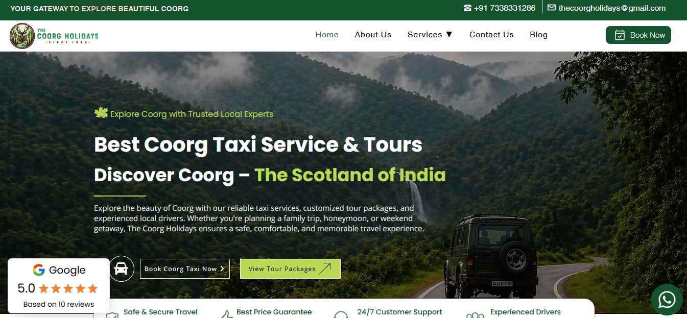 Coorg Holidays